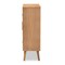 Baxton Studio Alina Oak Finished Wood and Rattan 2-Door Accent Storage Cabinet 162-10554 - alternate 9